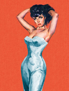 Canvas Print Sexy Dark Haired Woman