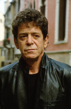 Canvas Print Singer and musician LOU REED in Venice in 2002