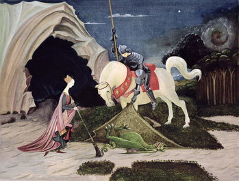 Canvas Print St. George and the Dragon, Five Minutes Later