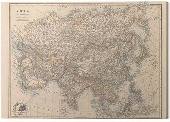 Canvas Print Stanfords - Folio Asia Map