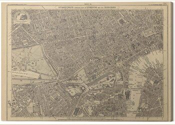 Canvas Print Stanfords Library - Map of London