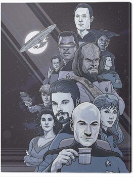 Canvas Print Star Trek - Next Generation Blue - 50th Anniversary