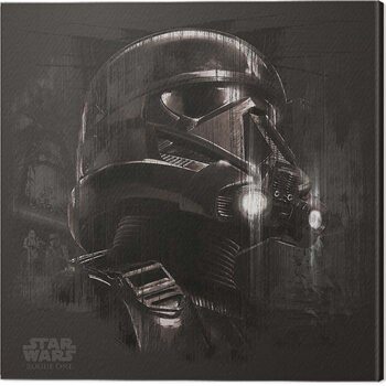 Canvas Print Star Wars: Rogue One - Death Trooper Black