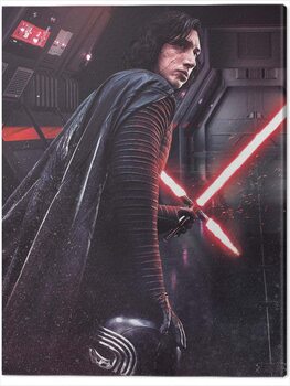 Canvas Print Star Wars The Last Jedi - Kylo Ren Rage
