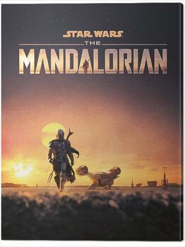 Canvas Print Star Wars: The Mandalorian - Dusk