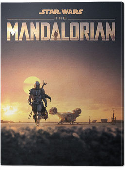 Canvas Print Star Wars: The Mandalorian - Dusk