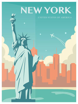 Canvas Print Statue of Liberty. New York landmark