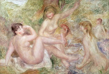 Canvas Print Study for the Large Bathers, 1885-1901