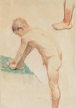 Canvas Print Study of a boy and a foot, 1888