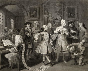 Canvas Print Surrounded by Artists and Professors, plate II