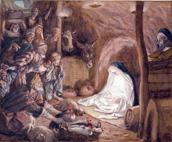 Canvas Print The Adoration of the Shepherds