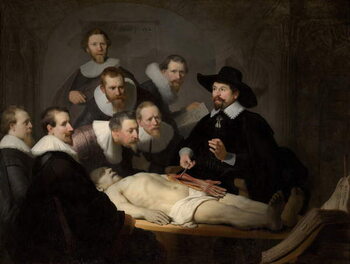 Canvas Print The Anatomy Lesson of Dr. Nicolaes Tulp, 1632