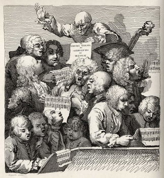 Canvas Print The Chorus, from 'The Works of William Hogarth'