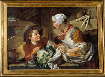 Canvas Print The cook and a young man