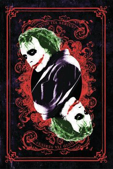 Canvas Print The Dark Knight Trilogy - Joker Card
