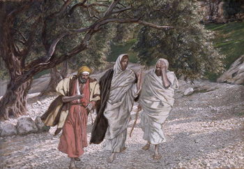 Canvas Print The Disciples on the Road to Emmaus