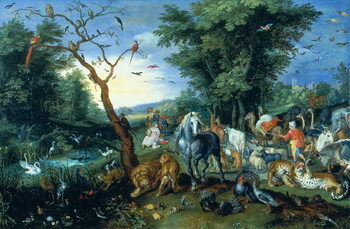 Canvas Print The Entry of the Animals into Noah's Ark