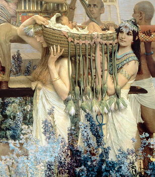 Canvas Print The Finding of Moses by Pharaoh's Daughter, 1904