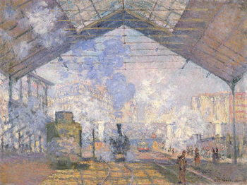 Canvas Print The Gare St. Lazare, 1877