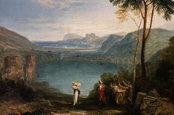 Canvas Print The Lake of Avernus, Aeneas, the Cumaean Sybil, detail, 1814-15