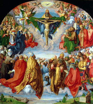 Canvas Print The Landauer Altarpiece, All Saints Day, 1511 (oil on panel)