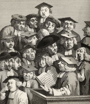 Canvas Print The Lecture, from 'The Works of William Hogarth'