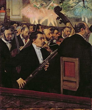Canvas Print The Opera Orchestra, c.1870