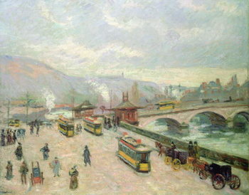 Canvas Print The Pont Corneille at Rouen, 1898