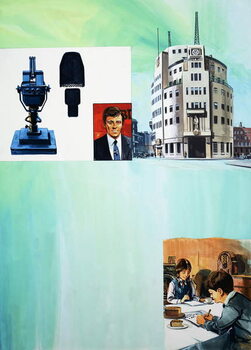 Canvas Print The Story of Radio