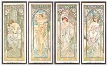 Canvas Print The Times of the Day; Les heures du jour , 1899