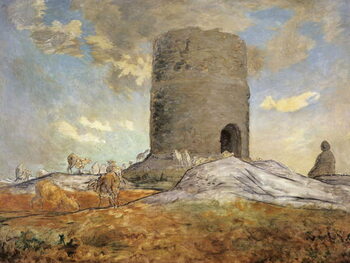 Canvas Print The tower of Chailly in Barbizon