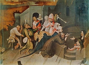 Canvas Print Triptych of the Temptation of St. Anthony, detail of the central panel