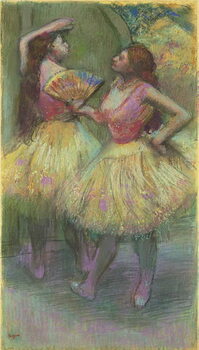 Canvas Print Two Dancers Before Going on Stage