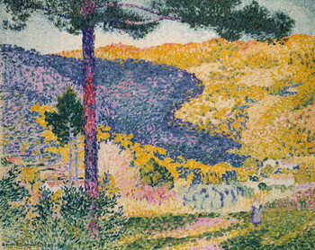 Canvas Print Valley with Fir (Shade on the Mountain), 1909