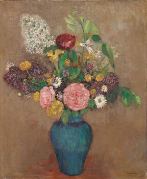 Canvas Print Vase with Flowers