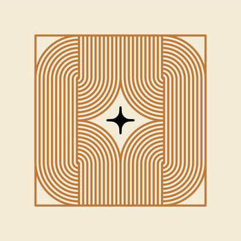 Canvas Print Vector minimal geometric illustrations set -