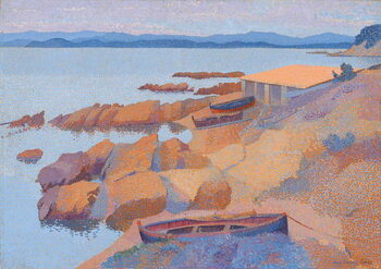 Canvas Print View of the coast near Antibes, 1891-92