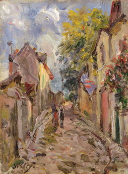 Canvas Print Village Street Scene