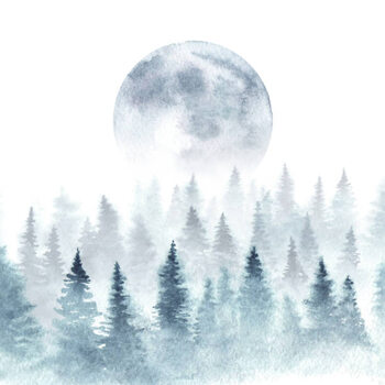 Canvas Print Watercolor landscape