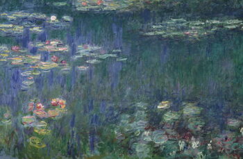 Canvas Print Waterlilies: Green Reflections, 1914-18