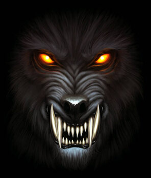 Canvas Print Werewolf portrait