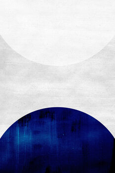 Canvas Print White & cobalt