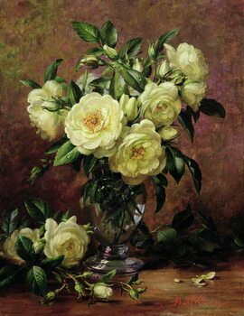 Canvas Print White Roses