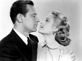 Canvas Print William Holden And Grace Kelly