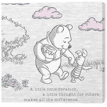 Canvas Print Winnie the Pooh - A Little Consideration