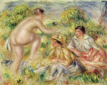 Canvas Print Young Girls in the Countryside, 1916