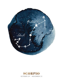 Canvas Print Zodiac - Scorpio
