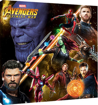 Avengers Infinity War - Space Montage Canvas Print