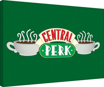 Friends - Central Perk Green Canvas Print