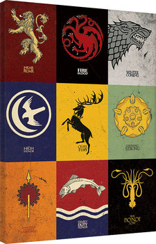 Game of Thrones - Sigils Canvas Print